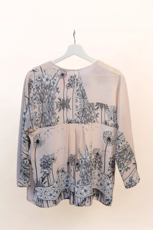 Blusa Carlotta Flora Silk